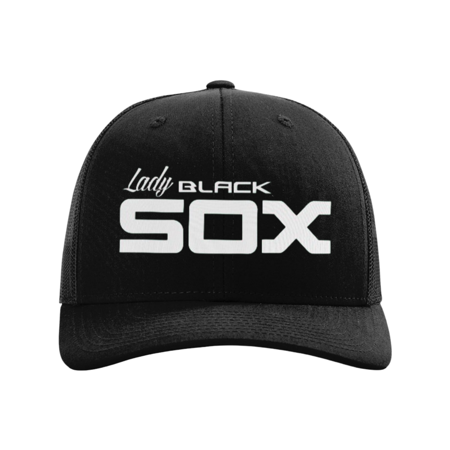 Lady Black Sox Embroidered Hat ~ Black {Multiple Styles}