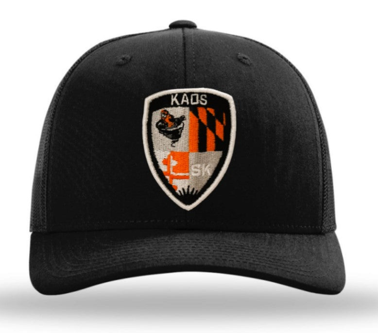 Kaos Logo Embroidered Patch Hat ~ All Black