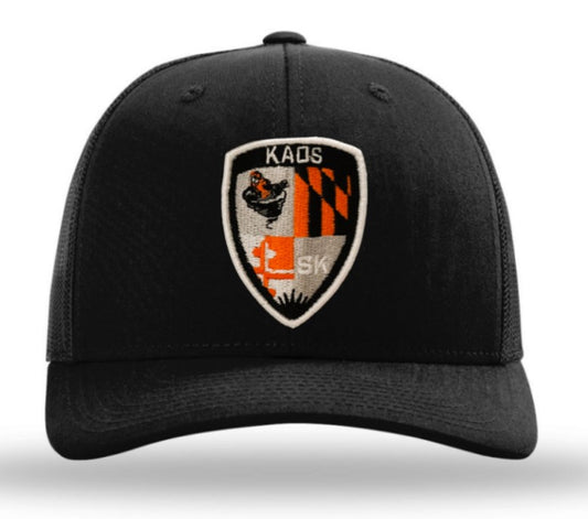 Kaos Logo Embroidered Patch Hat ~ All Black
