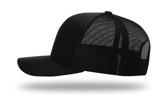 QA Logo Embroidered Clay Target Hat ~ Richardson 112 All Black