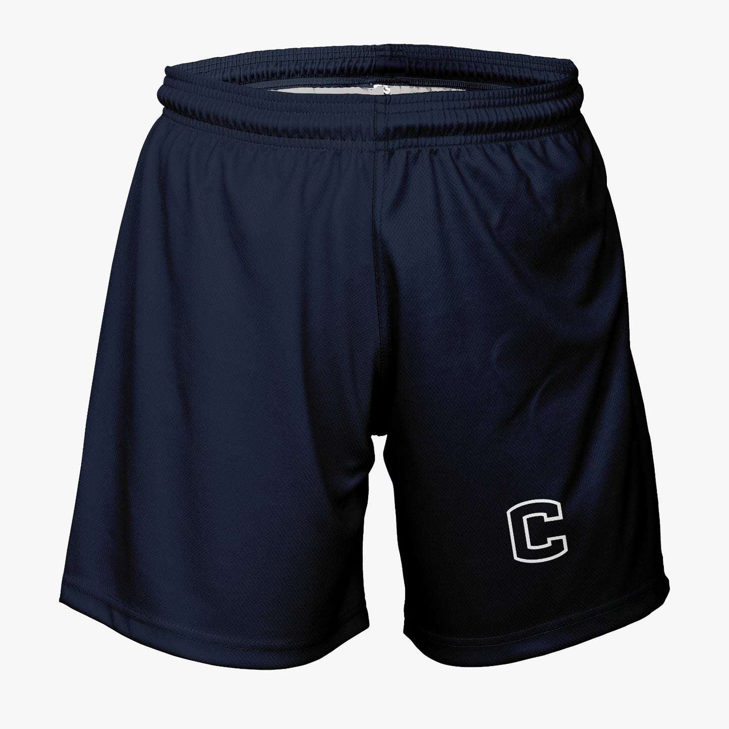 W.T Chipman Dri Tech Stretch Training Shorts ~ C Logo Navy