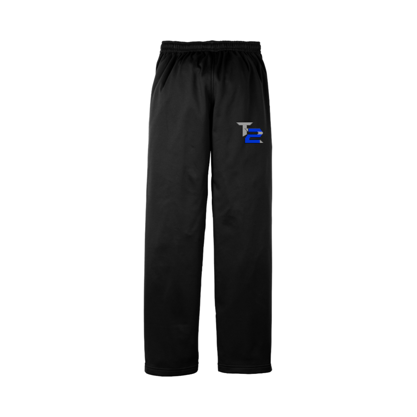 TU2RN Embroidered Sport-Wick® Fleece Pants Mens/Unisex ~ Black
