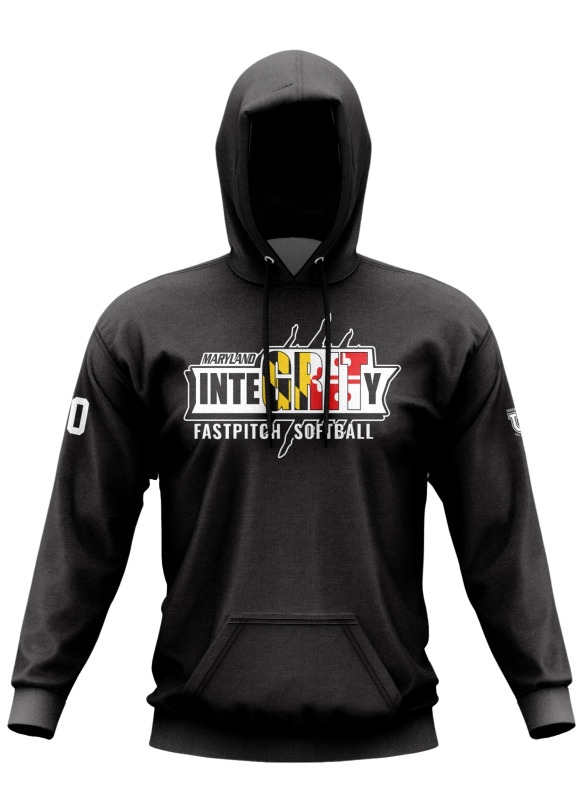 UU MD Integrity Performance Hoodie ~ Old School Logo {Black}