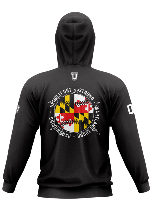 UU MD Integrity Performance Hoodie ~ Old School Logo {Black}