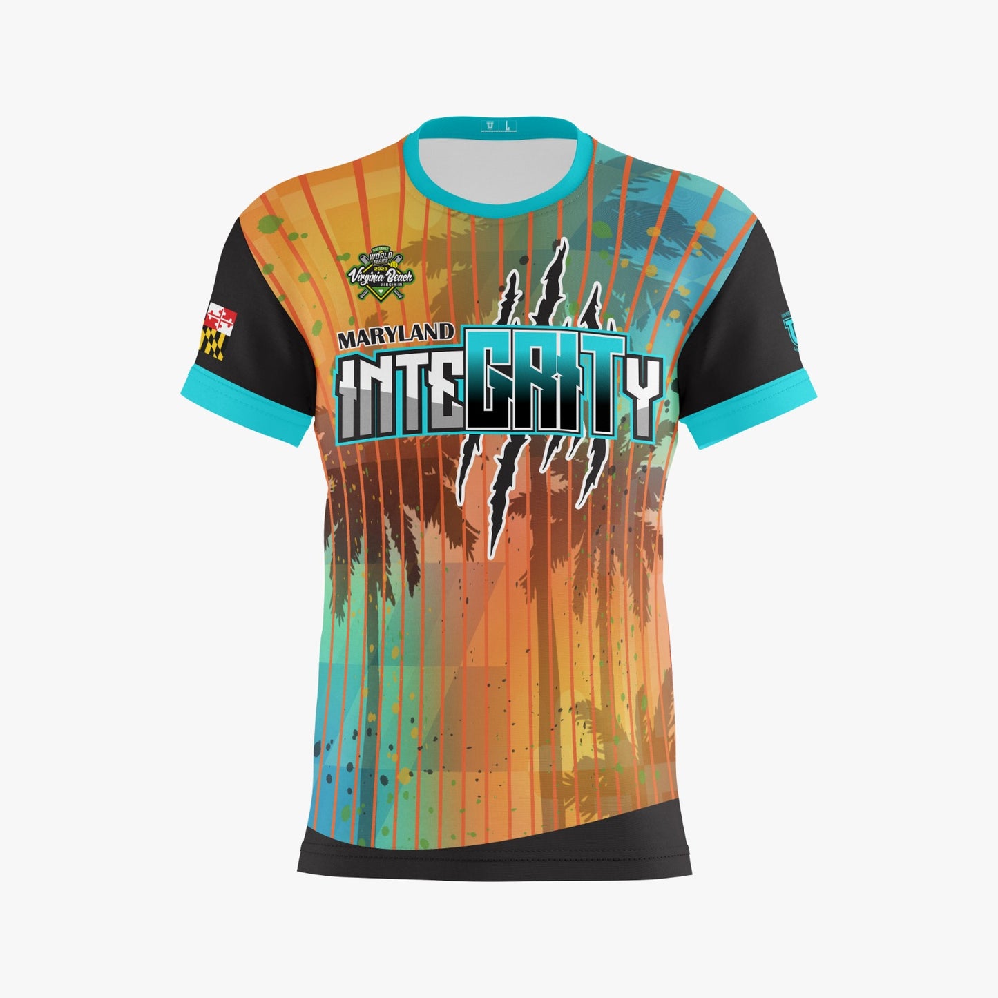 UU MD Integrity Performance Dri Tech Shirt ~ Virginia Beach 2023 Palms
