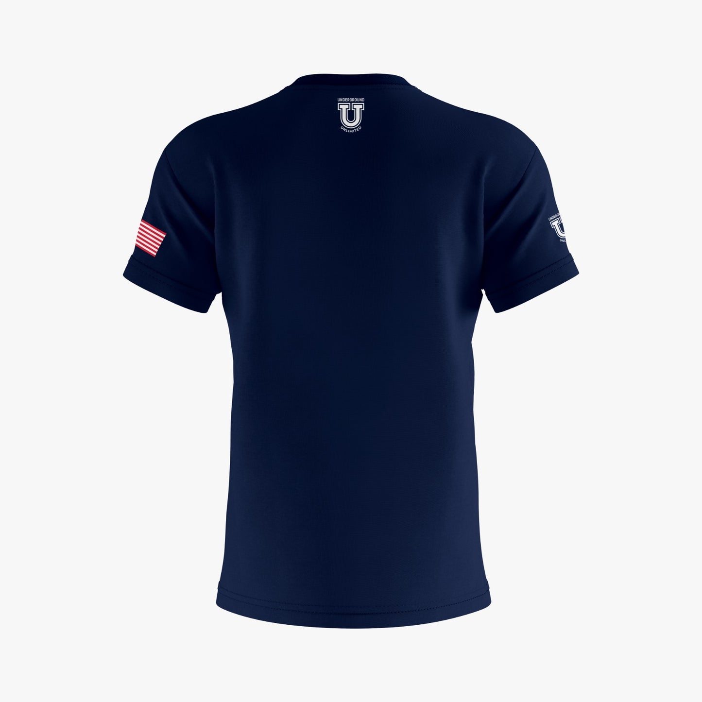 DE Stallions Performance Dri Tech Shirt ~ Stallion on Left Chest *Blue*