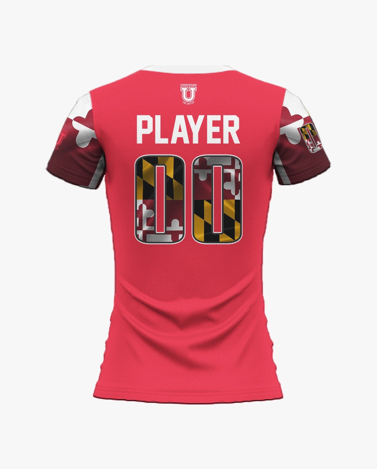 Maryland Heat Dri Tech T-Shirt ~ Red Maryland Flag