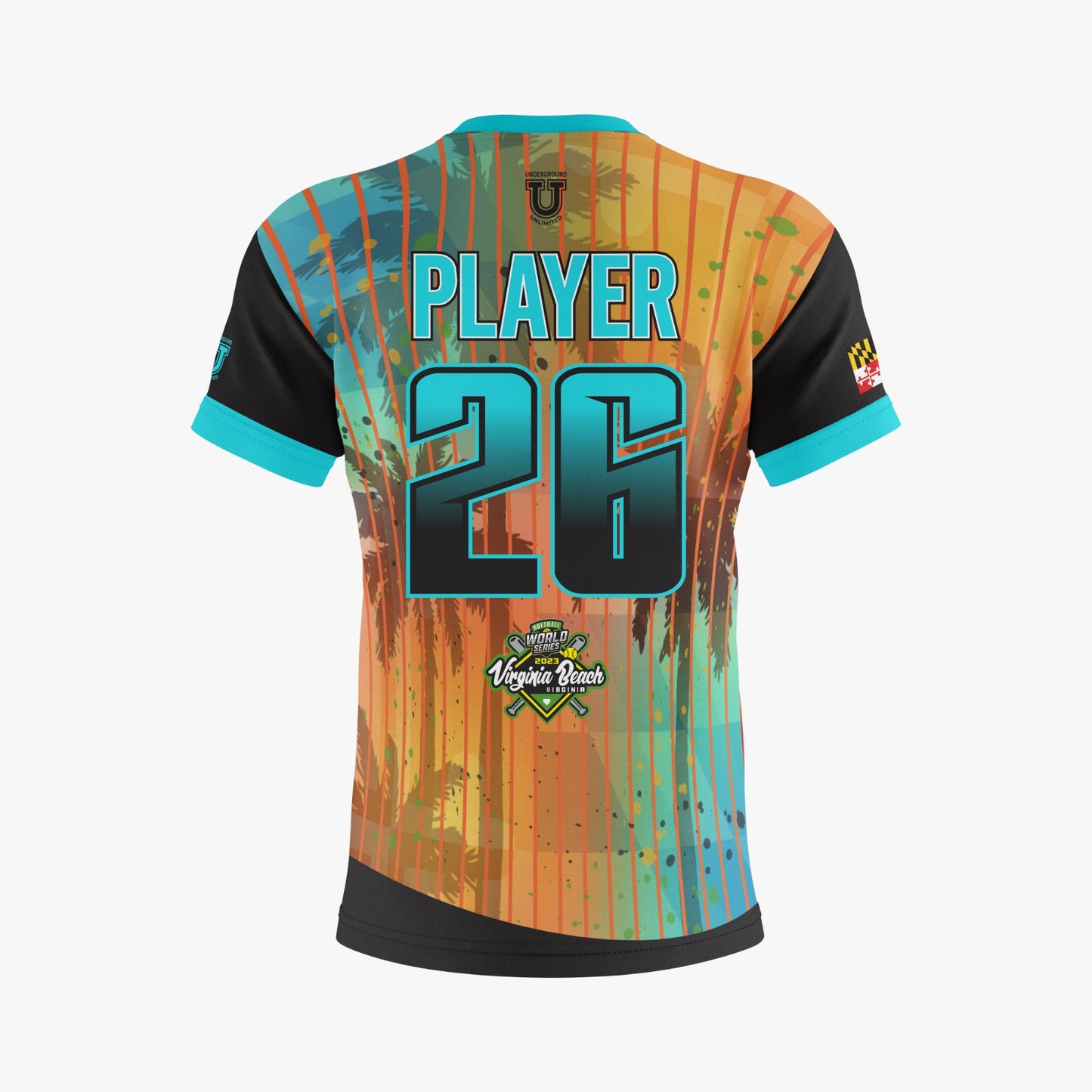 UU MD Integrity Performance Dri Tech Shirt ~ Virginia Beach 2023 Palms