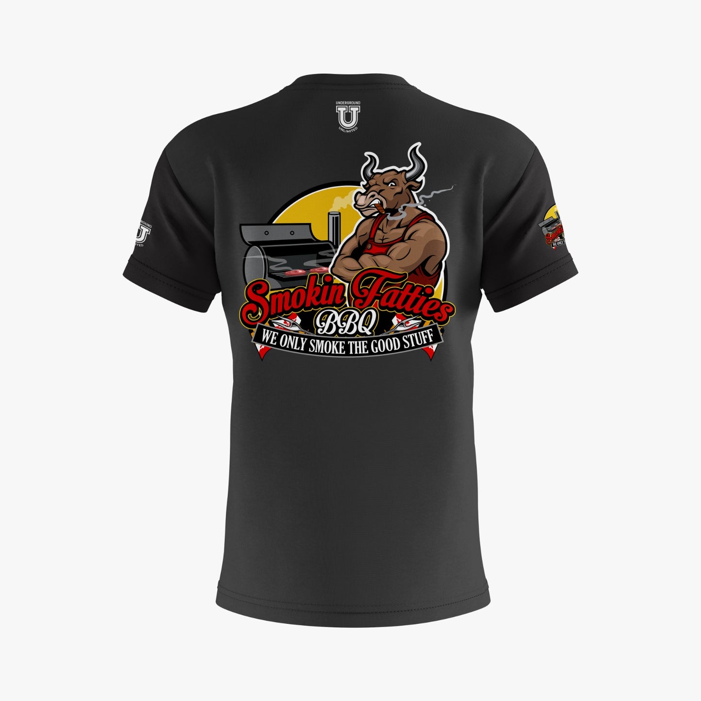 Smokin Fatties Performance Dri Tech Shirt ~ Solid Black