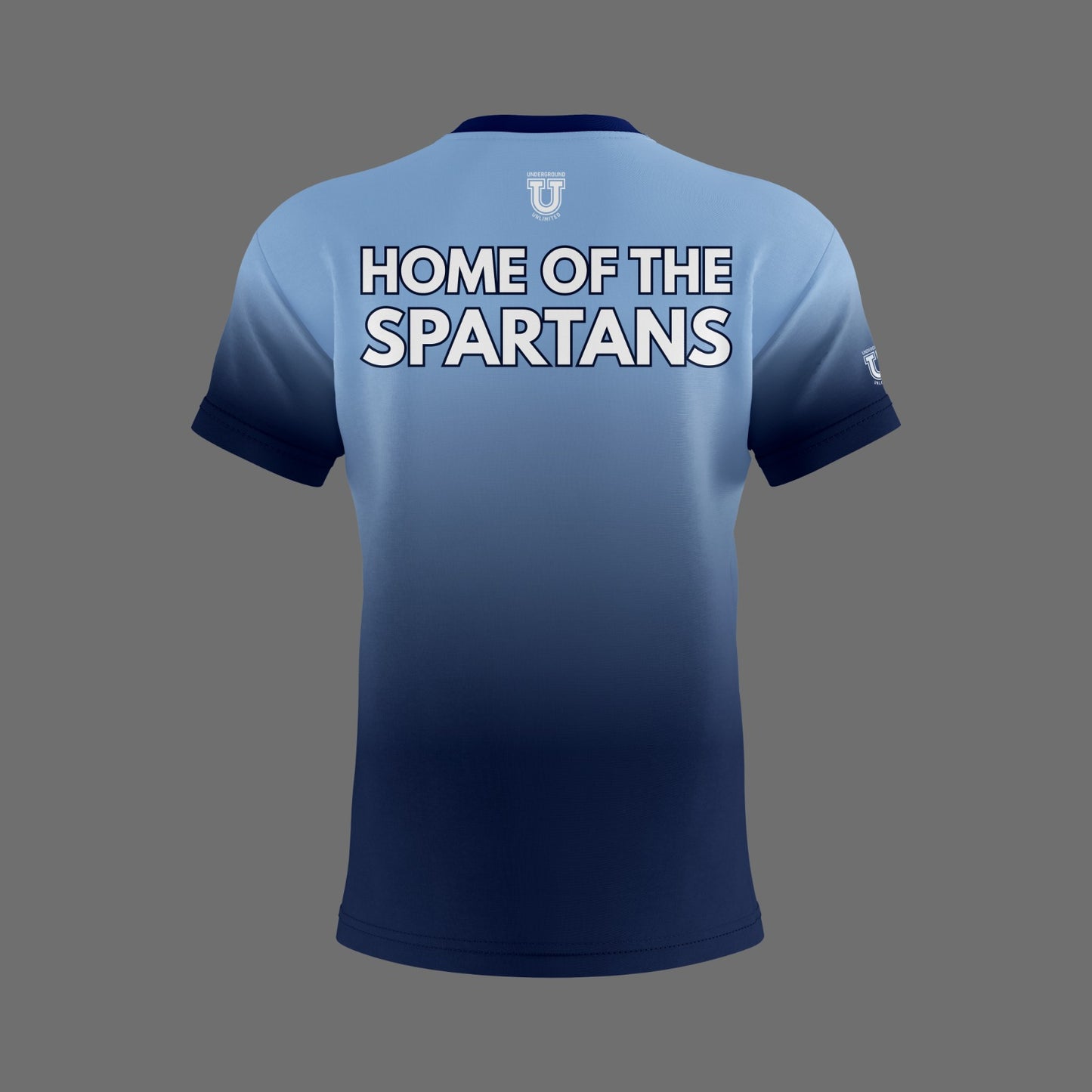W.T. Chipman Dri Tech Shirt ~ Columbia Ombre "Home of the Spartans"