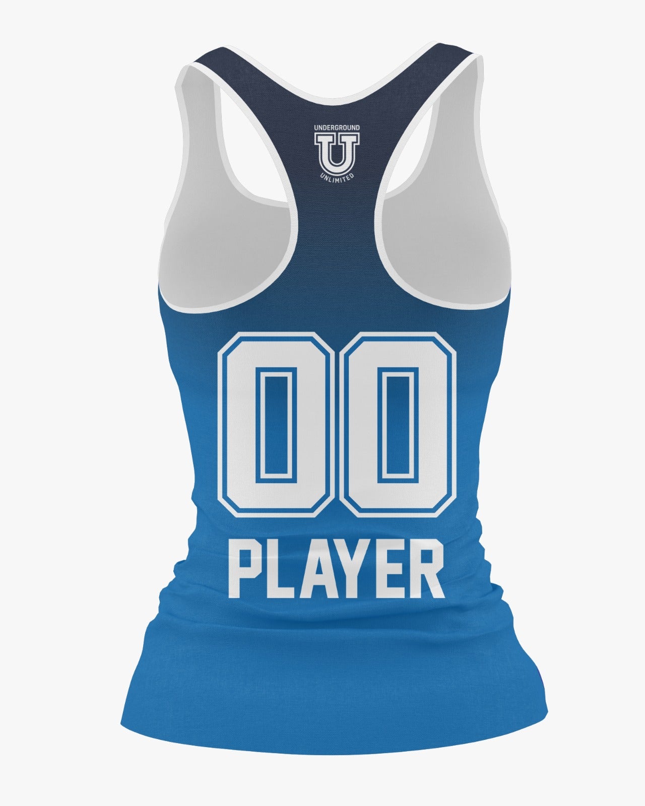 South River Dri Tech Women's Razorback ~ Navy to Columbia {Player Replica}