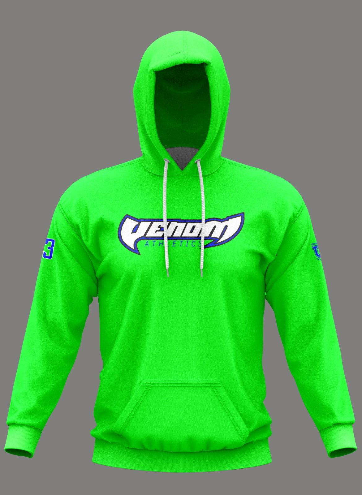 Venom Athletics Performance Hoodie ~ Bright Green