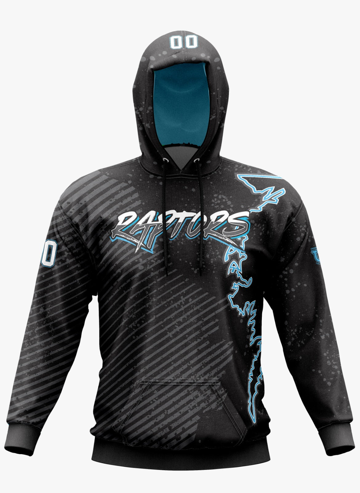 ***NEW for 2023*** Raptors Performance Hoodie ~ Outline of Delmarva