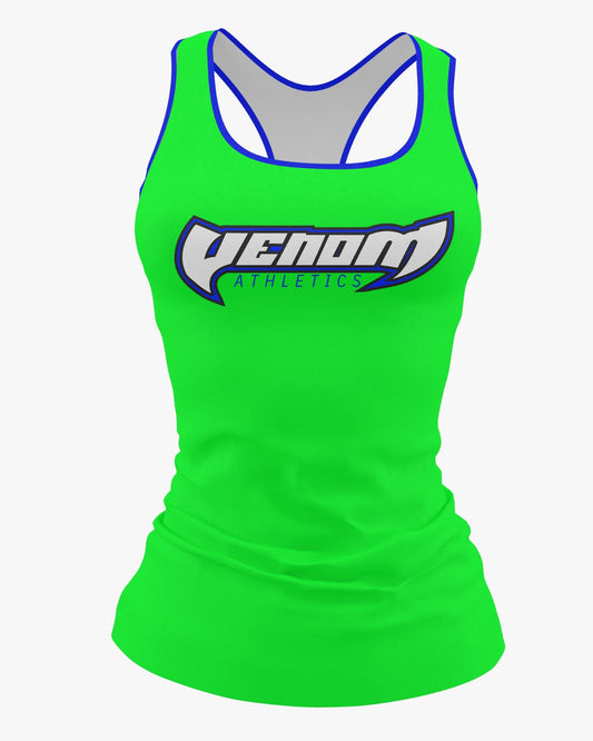 Venom Athletics Dri Tech Women's Razorback ~ Bright Green