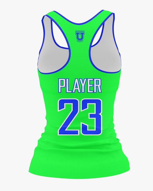 Venom Athletics Dri Tech Women's Razorback ~ Bright Green