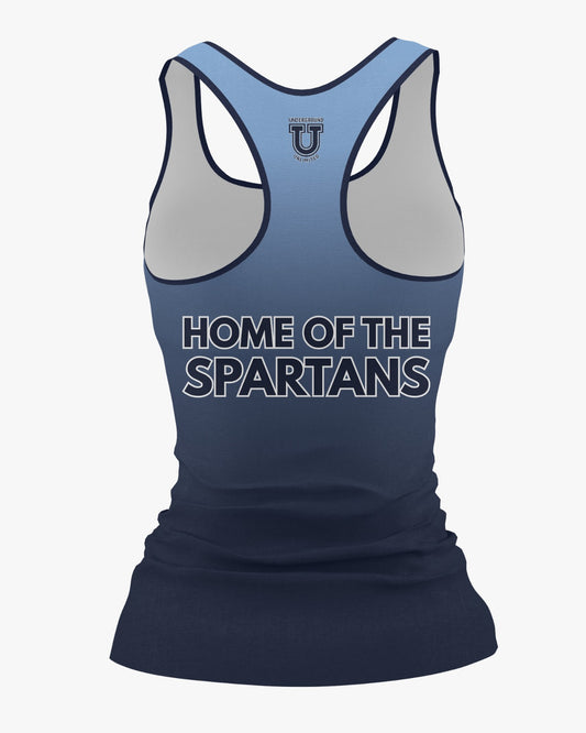 W.T. Chipman Dri Tech Women's Razorback ~ Columbia Ombre "Home of the Spartans"