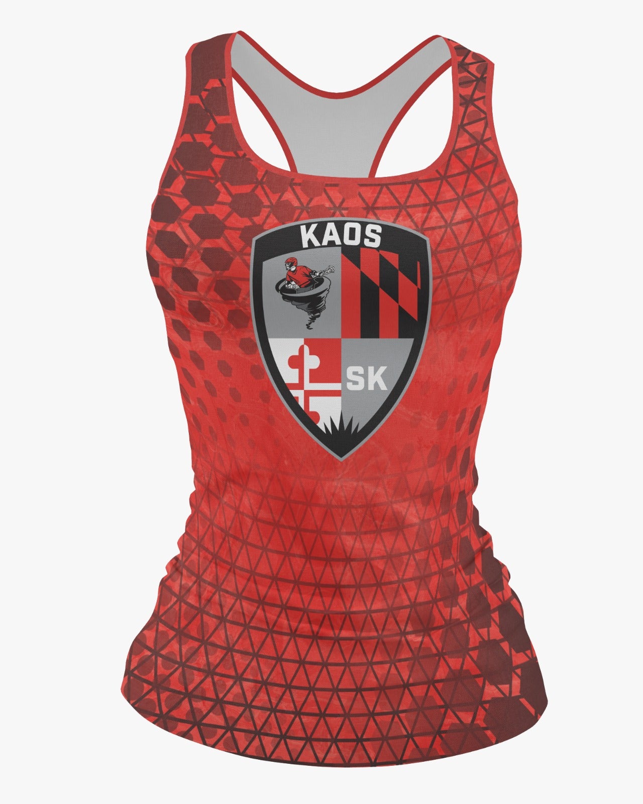 Shore Kaos Dri Tech Women's Razor Back ~ Hexagon