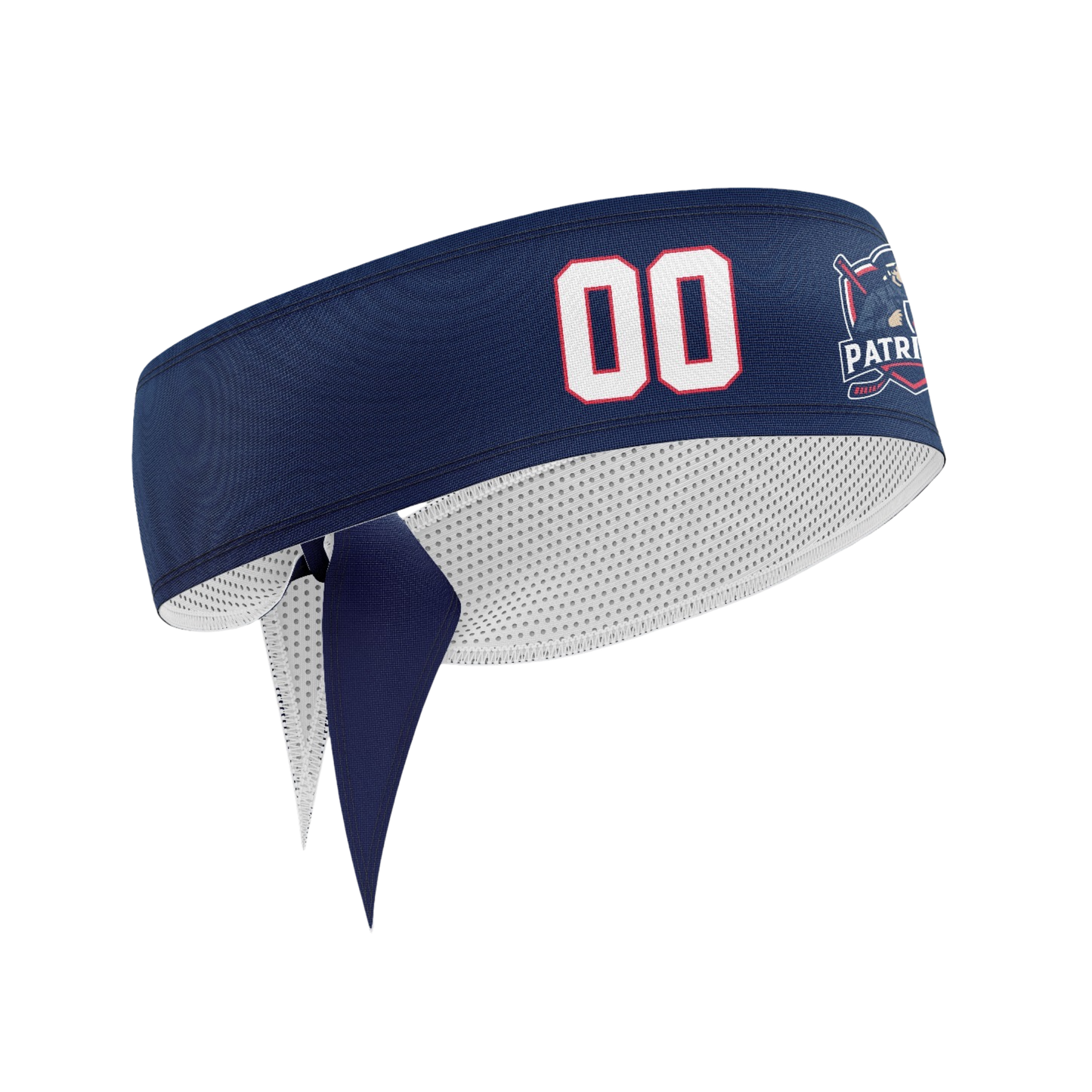 Patriots Ice Hockey Dri Tech Custom Headband {Navy}