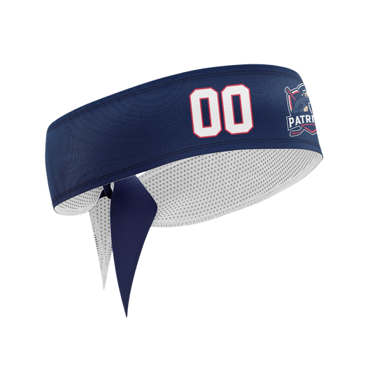 Patriots Ice Hockey Dri Tech Custom Headband {Navy}
