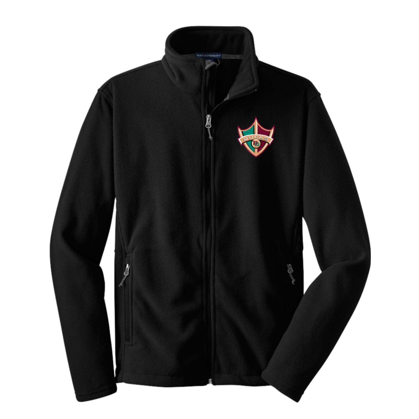 Delaware Ducks Men's/Unisex Full-Zip Comfort Fleece ~ Black