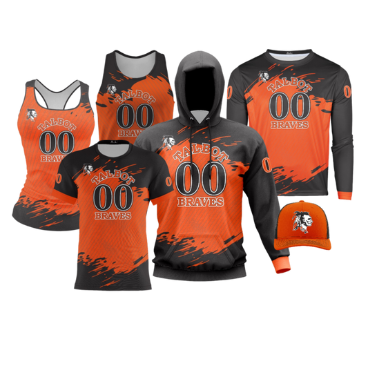 Talbot Braves Football Performance Dri Tech Design ~ Player Replica