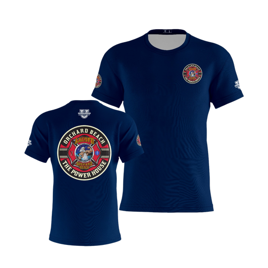 Orchard Beach Performance Dri Tech Design ~ Round Logo (Navy)