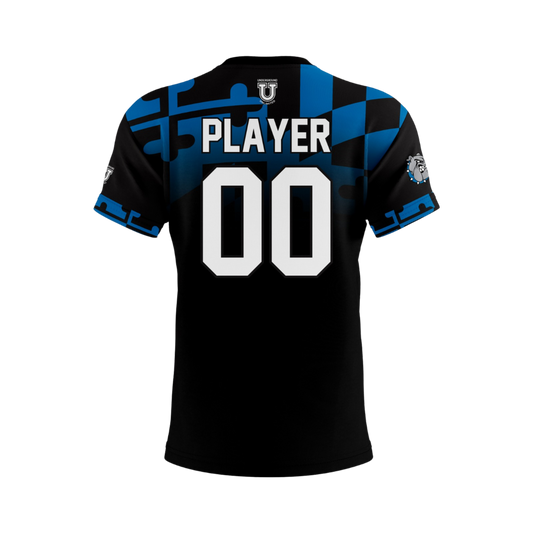 North Caroline Performance Apparel ~ NC Basketball {Black MD Flag Fade}