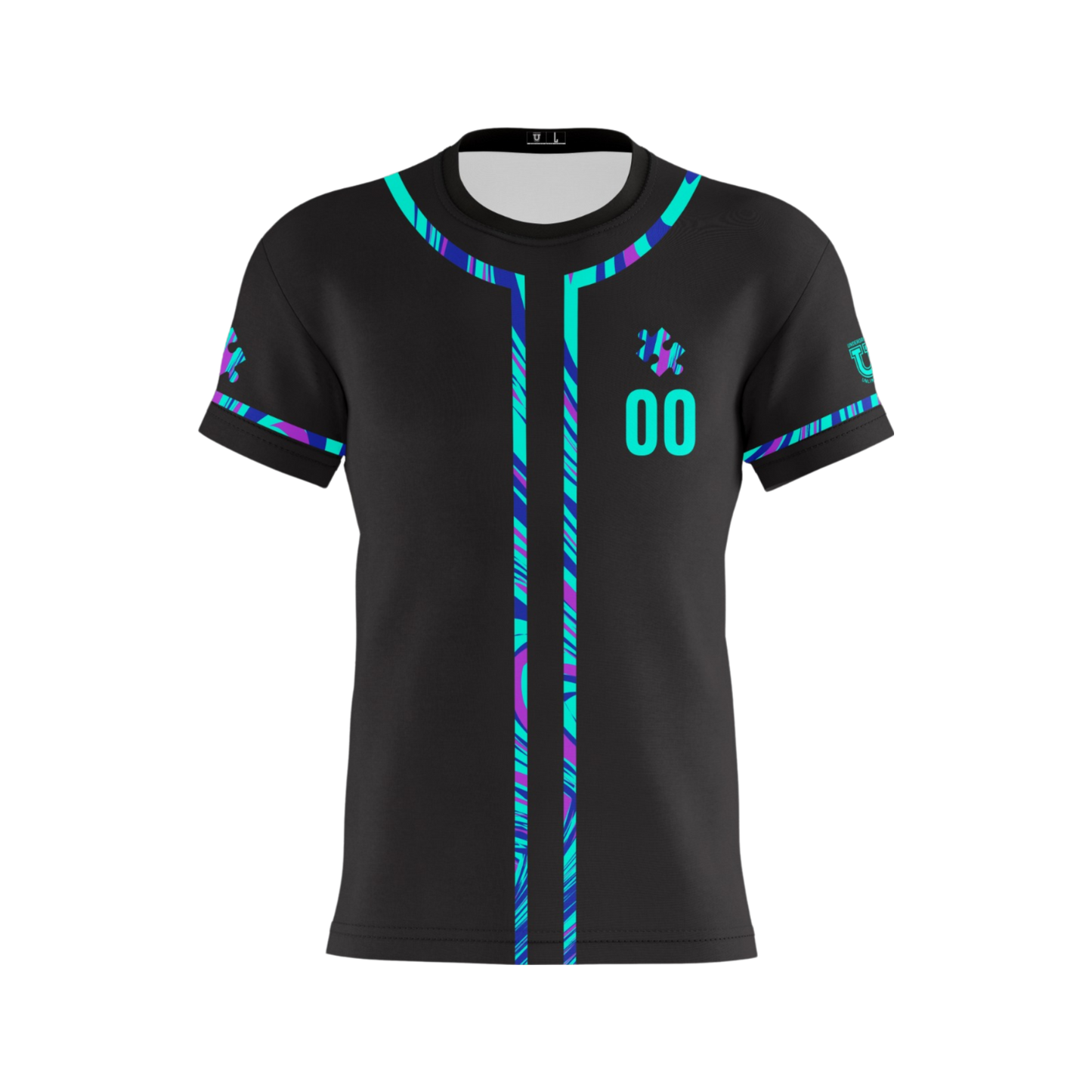 Team Autism Performance Apparel ~ Black Flo Puzzle