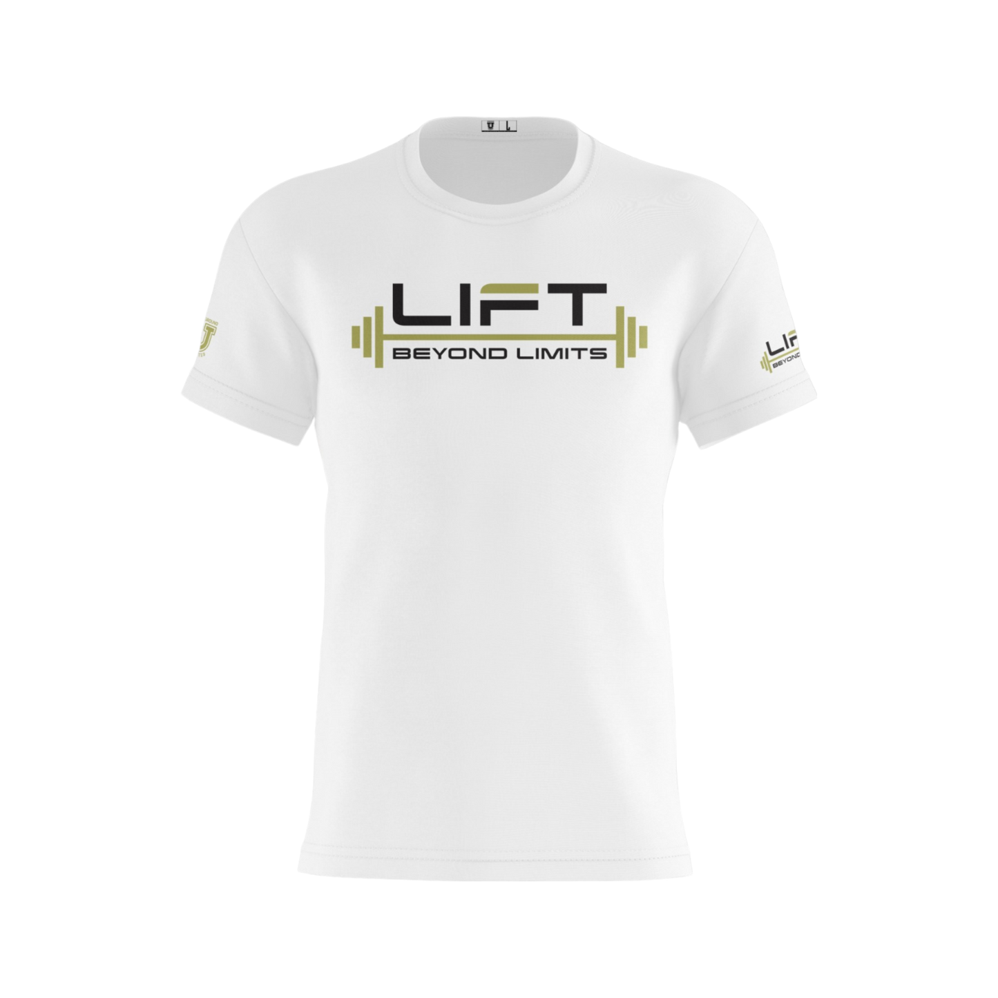 Lift Beyond Limits Performance Dri Tech Shirt ~ Solid White