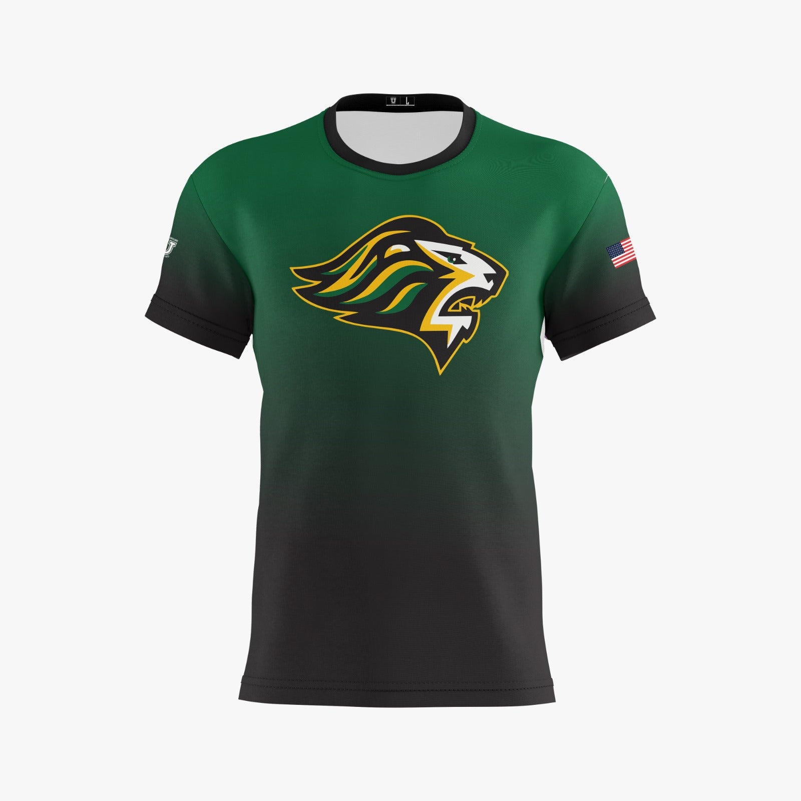 QA Dri Tech T-Shirt ~ Green to Black Fade â Underground Unlimited