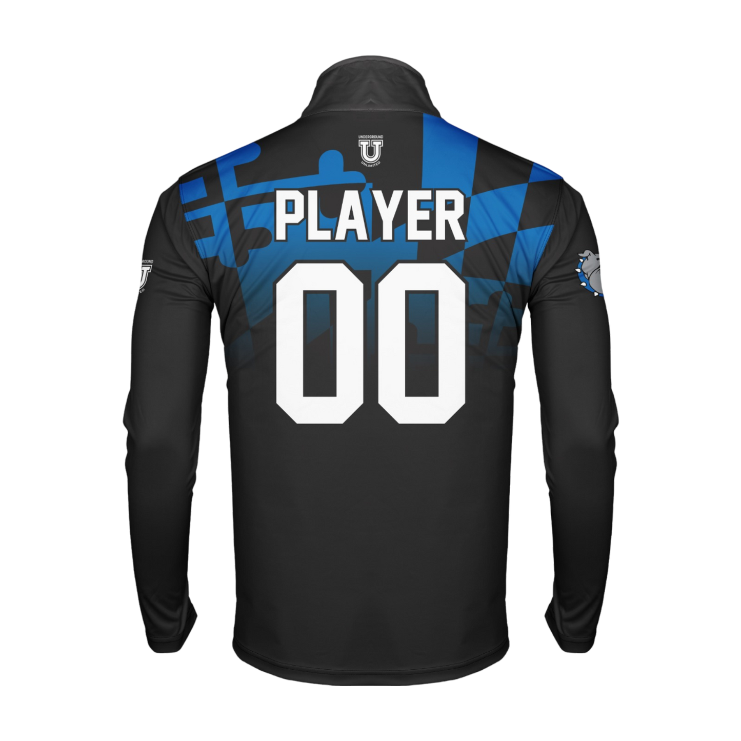 North Caroline Dri Tech Performance 1/4 Zip Pullover ~ NC Basketball {Black MD Flag Fade}
