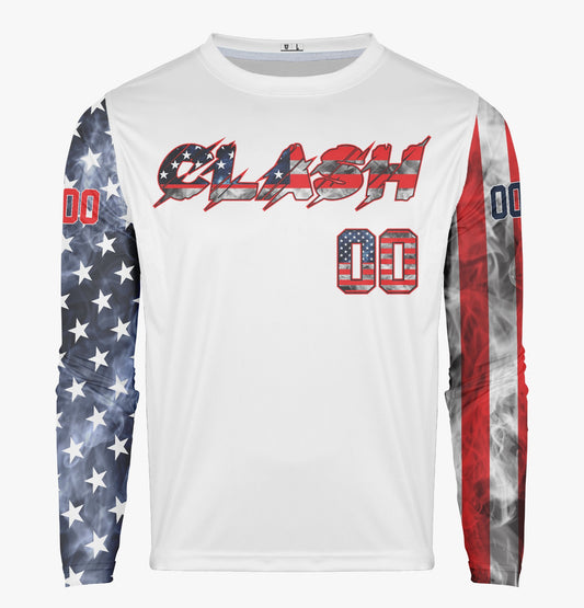 Maryland Clash Pro Performance Sun Long Sleeve ~ USA Smoke