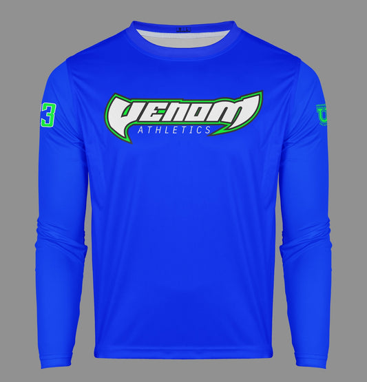 Venom Athletics Pro Performance Sun Long Sleeve ~ Bright Blue