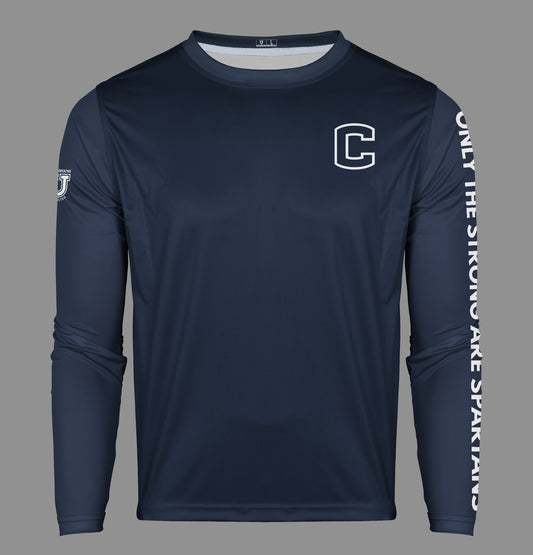 W.T. Chipman Pro Performance Sun Long Sleeve ~ C Logo Left Chest {Navy}
