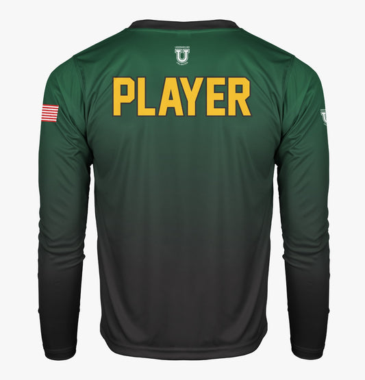QA Pro Performance Sun Long Sleeve ~ Green to Black Fade
