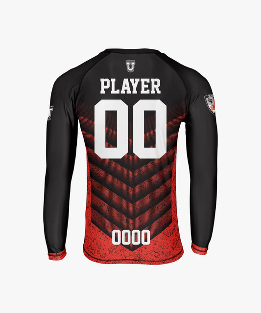 Shore Kaos Performance Compression Long Sleeve ~ Orange Armor