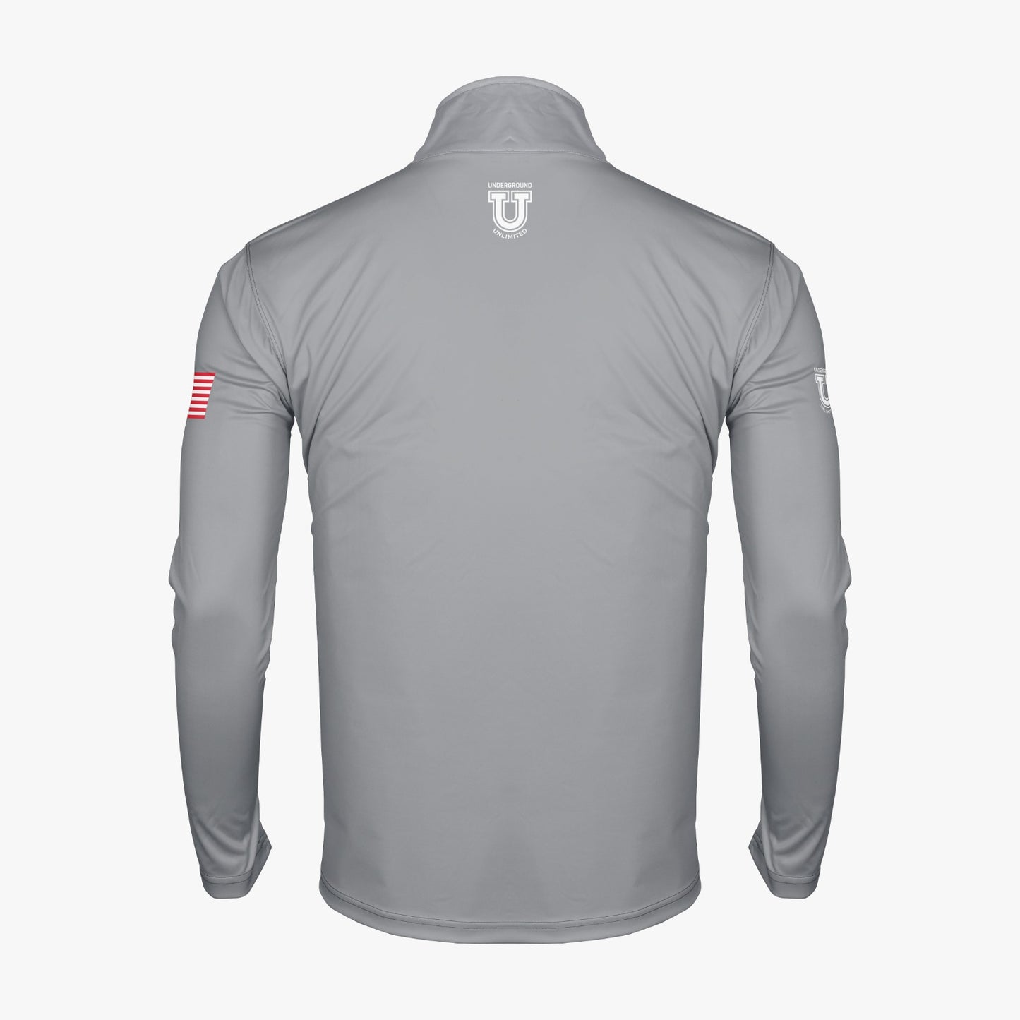 DE Stallions Dri Tech Performance 1/4 Zip Pullover ~ Stallion on Left Chest *Grey*