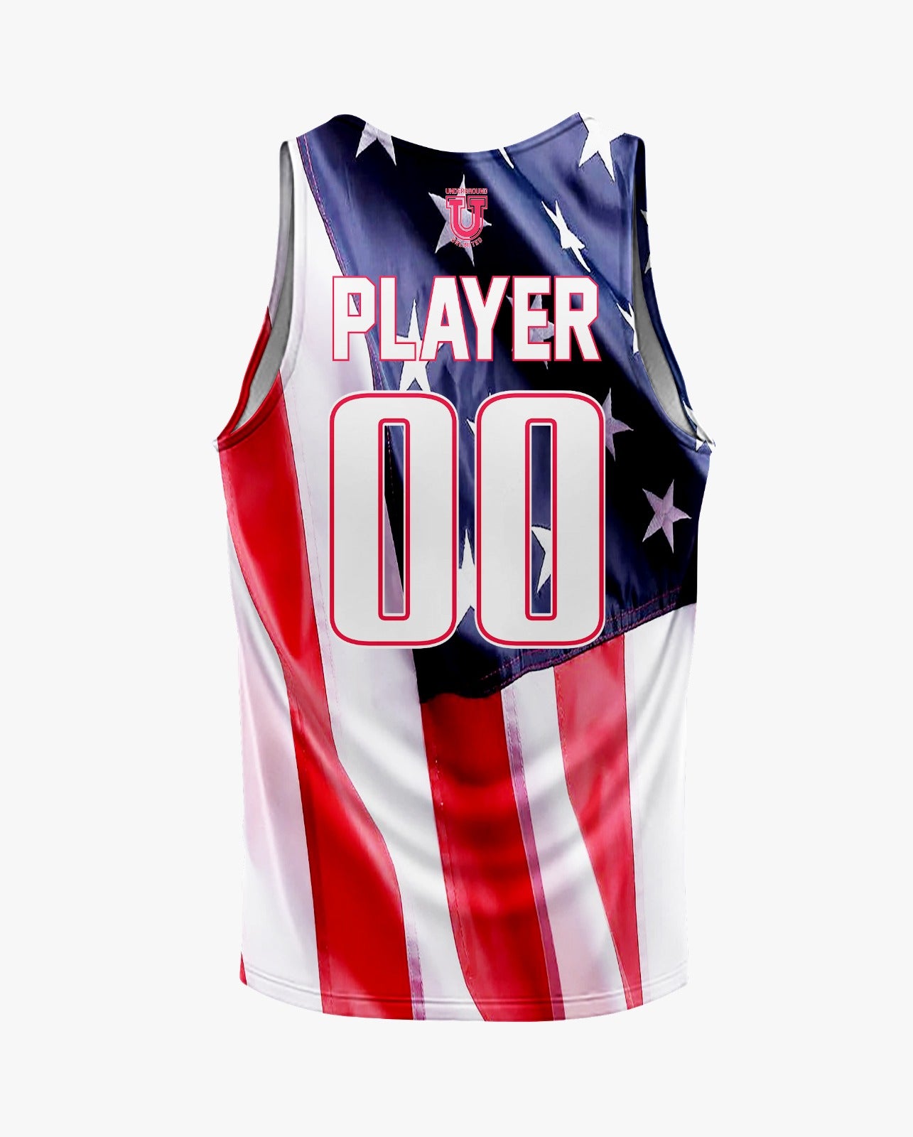 Maryland Heat Dri Tech Tank Top ~ White USA Flag