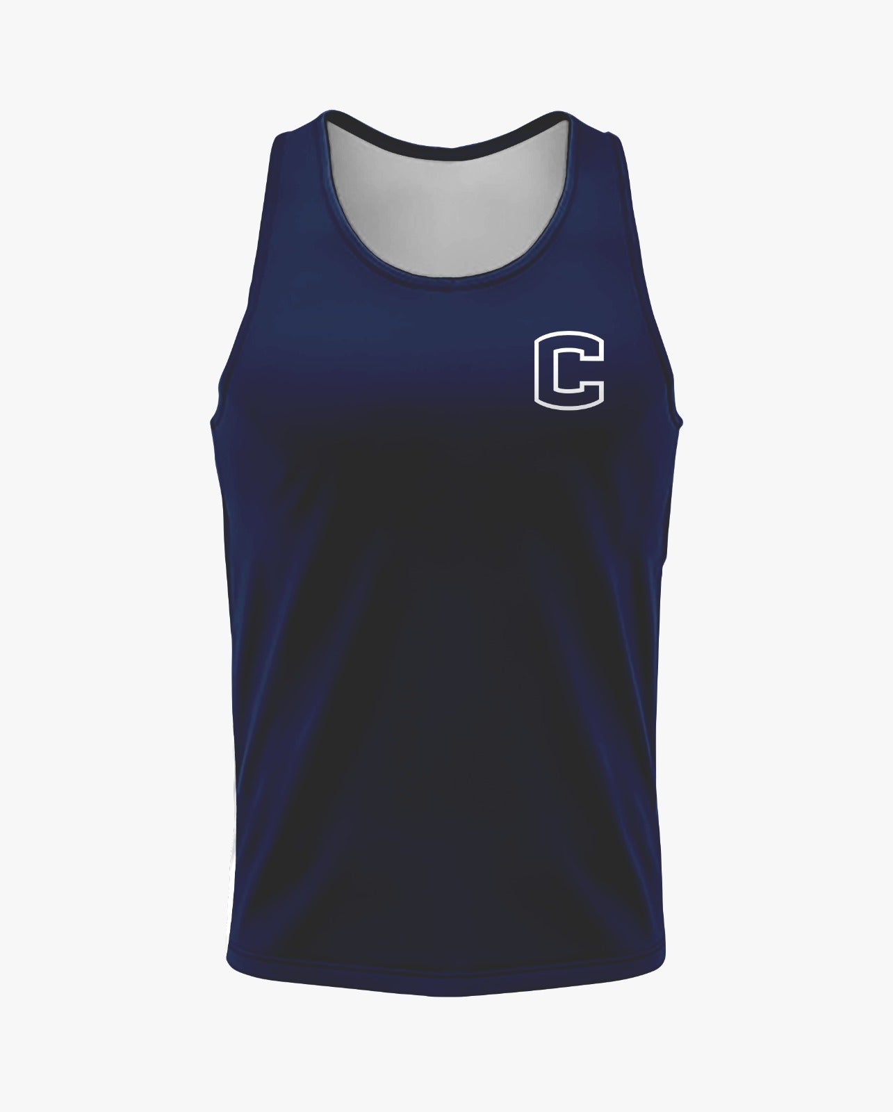 W.T. Chipman Dri Tech Tank Top ~ C Logo Left Chest {Navy}