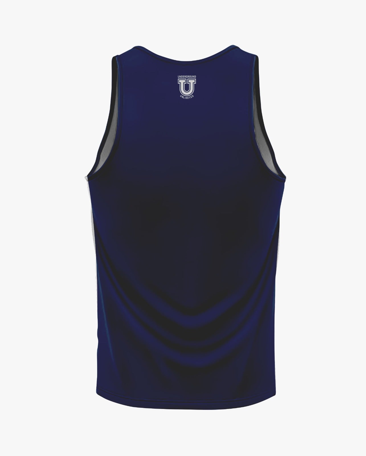 W.T. Chipman Dri Tech Tank Top ~ Spartan Script Navy "Only the Strong are Spartans"