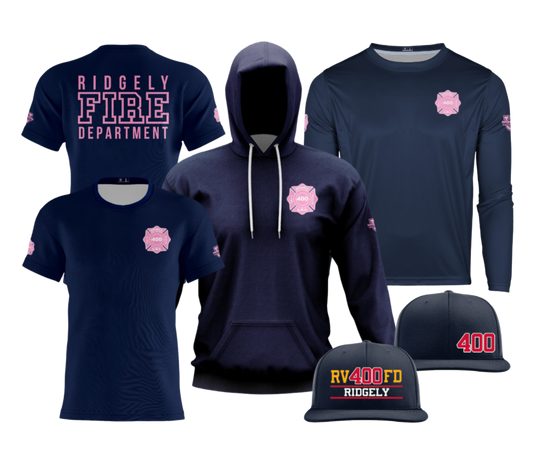 RVFD Dri Tech Apparel ~ Standard Blues {BCA Pink}