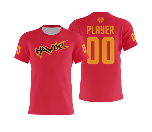 HAVOC Performance Dri Tech Apparel ~ Solid Red