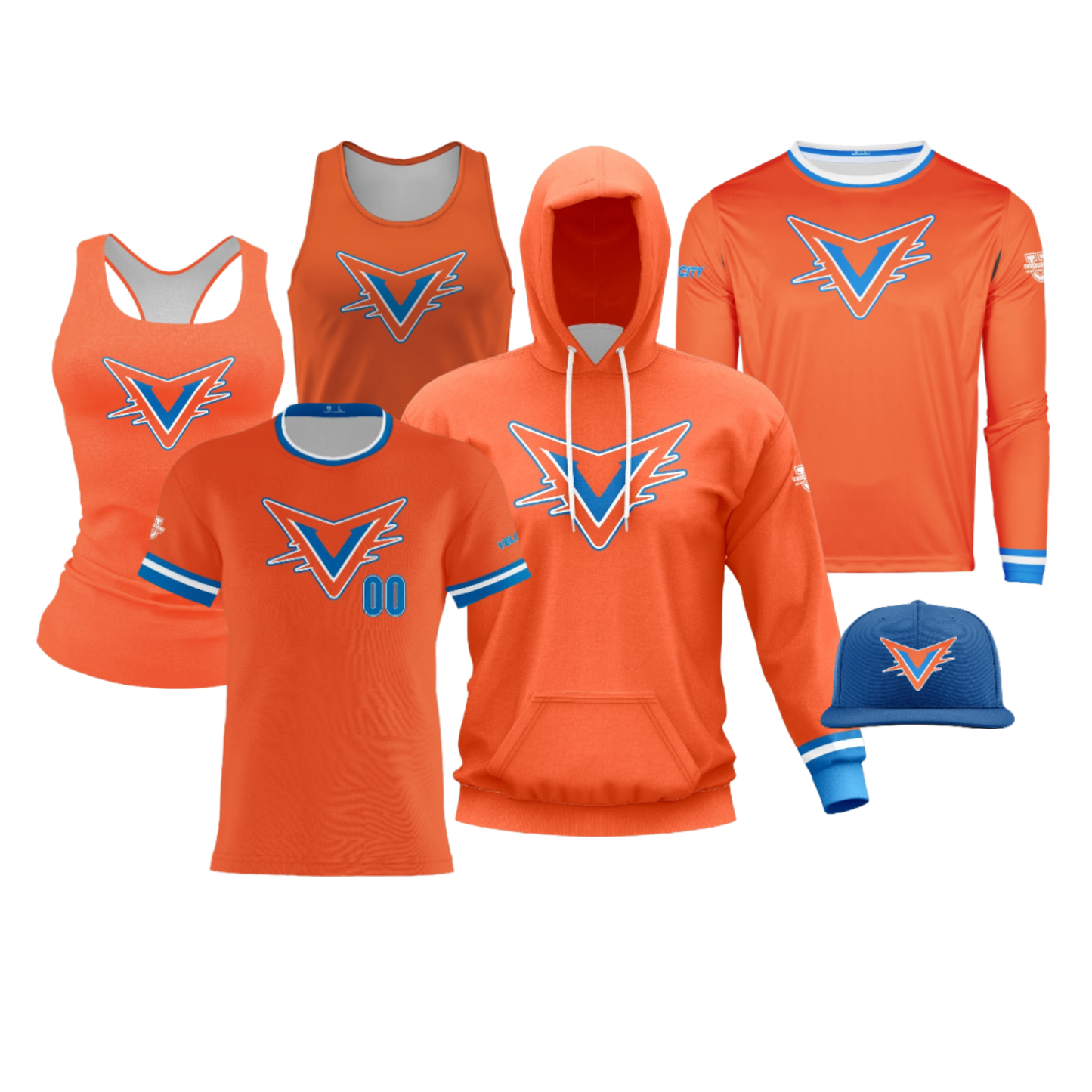 Eastern Shore Velocity Performance Dri Tech Design ~ Orange