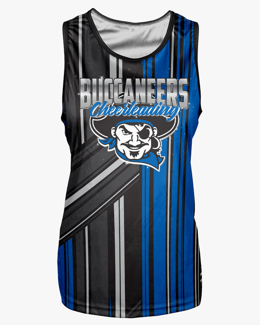 Buccaneers Cheerleading Dri Tech Women's Razor Back ~ Multi Lineage