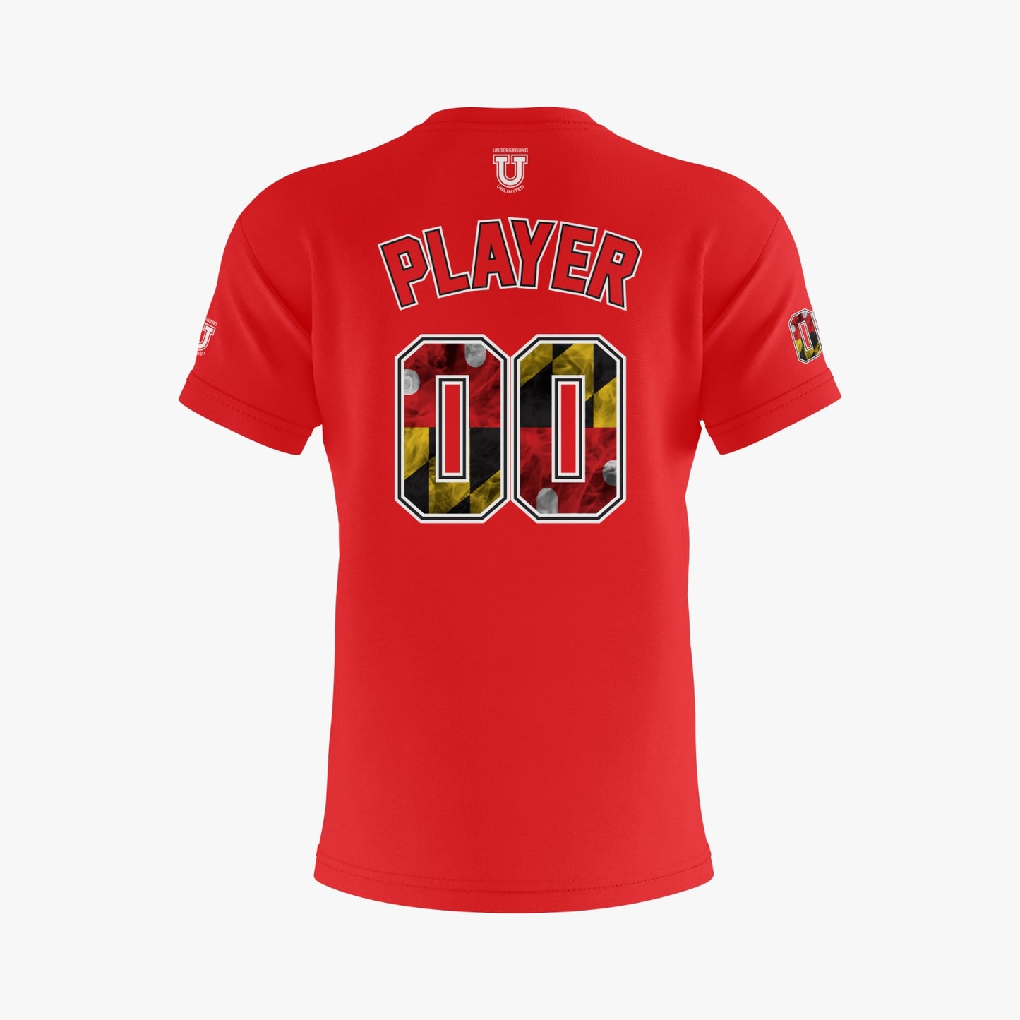 Maryland Clash Dri Tech T-Shirt ~ Solid Red