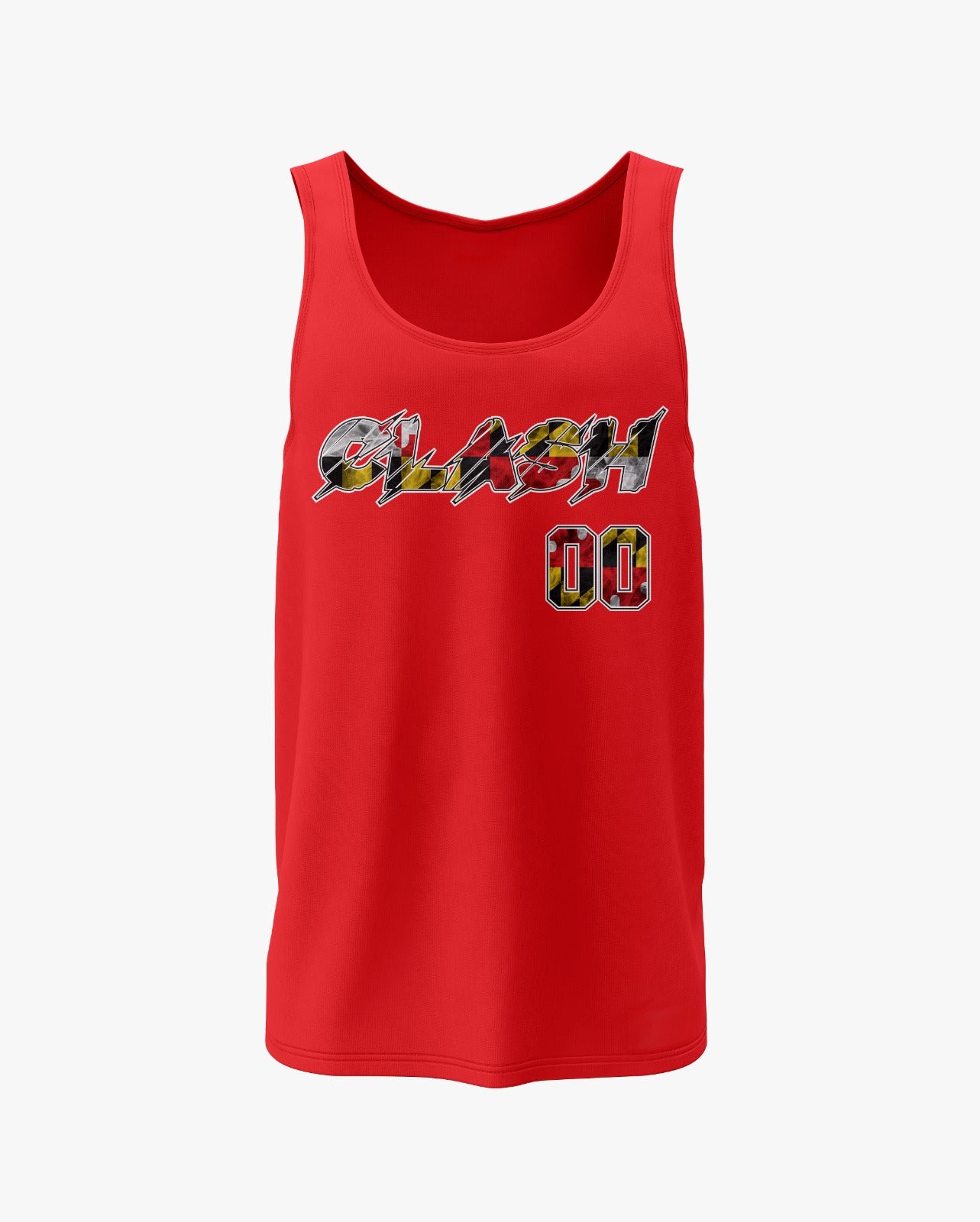 Maryland Clash Dri Tech Tank Top ~ Solid Red