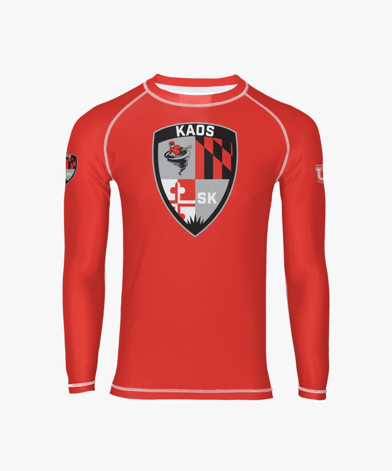 Shore Kaos Performance Compression Long Sleeve ~ Solid Orange
