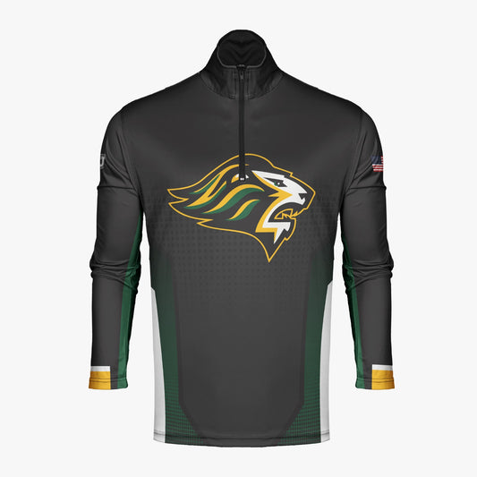 QA Dri Tech Performance 1/4 Zip Pullover ~ Black Dot Tapered