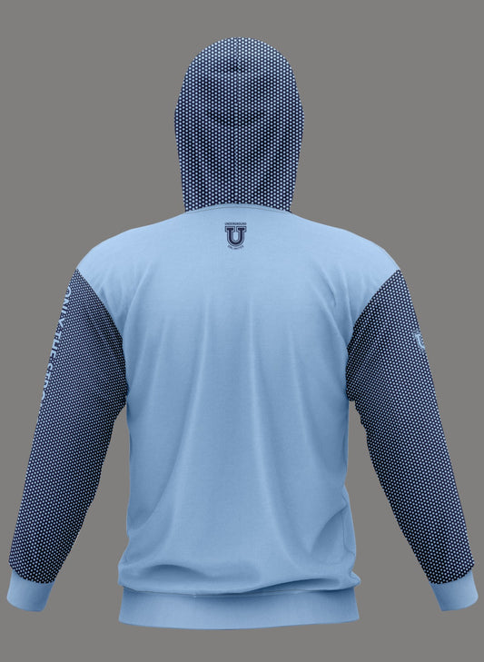 W.T. Chipman Performance Hoodie ~ Columbia Navy Dot "Only the Strong are Spartans"