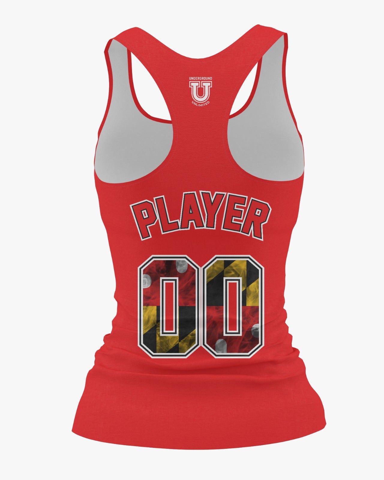 Maryland Clash Dri Tech Women's Razorback ~ Solid Red